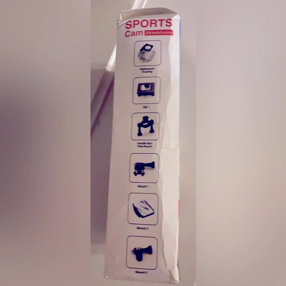Sports Cam Black 1080p Action Camera